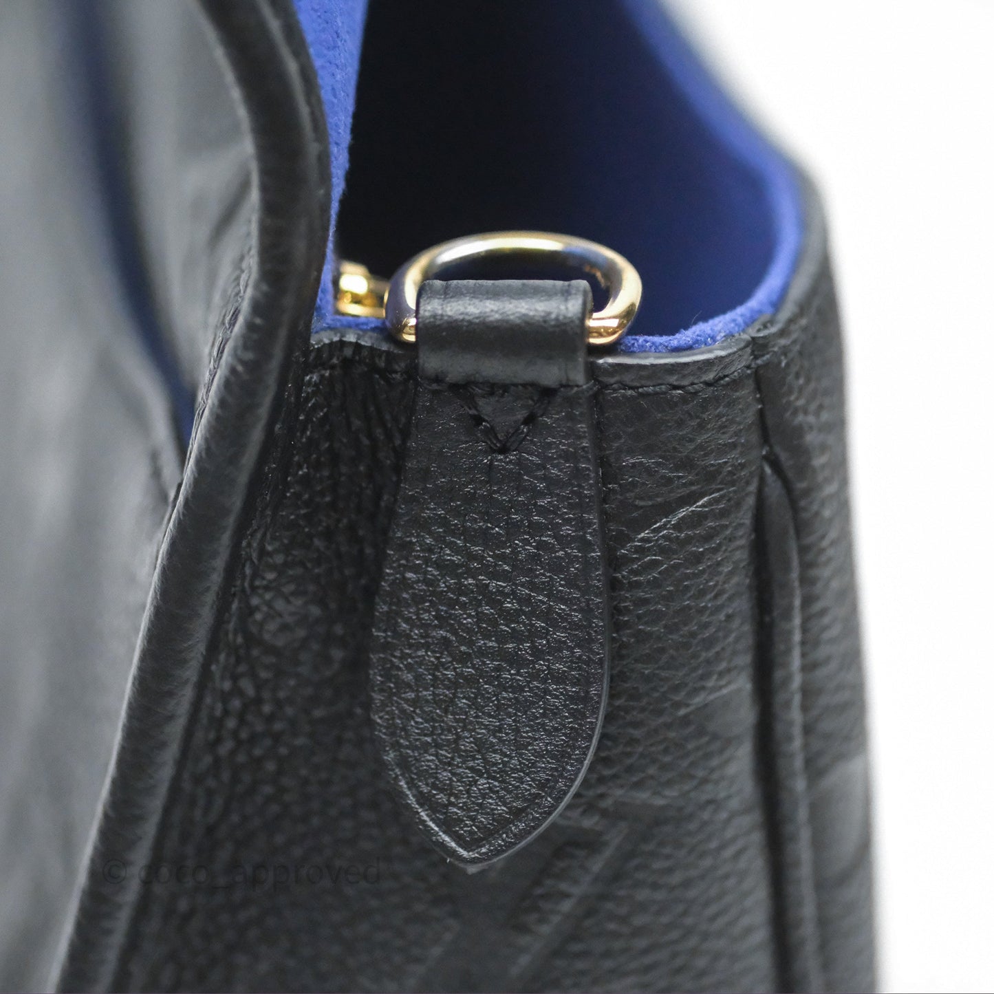 Louis Vuitton Diane Bag Black Monogram Empreinte Leather Gold Hardware