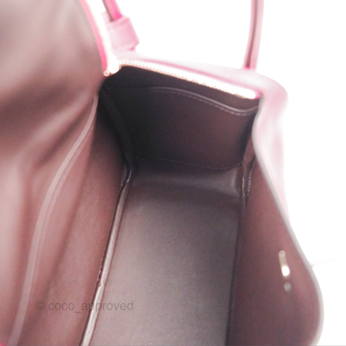 Hermès Mini Lindy 20 Framboise / Rouge Sellier Swift Palladium Hardware