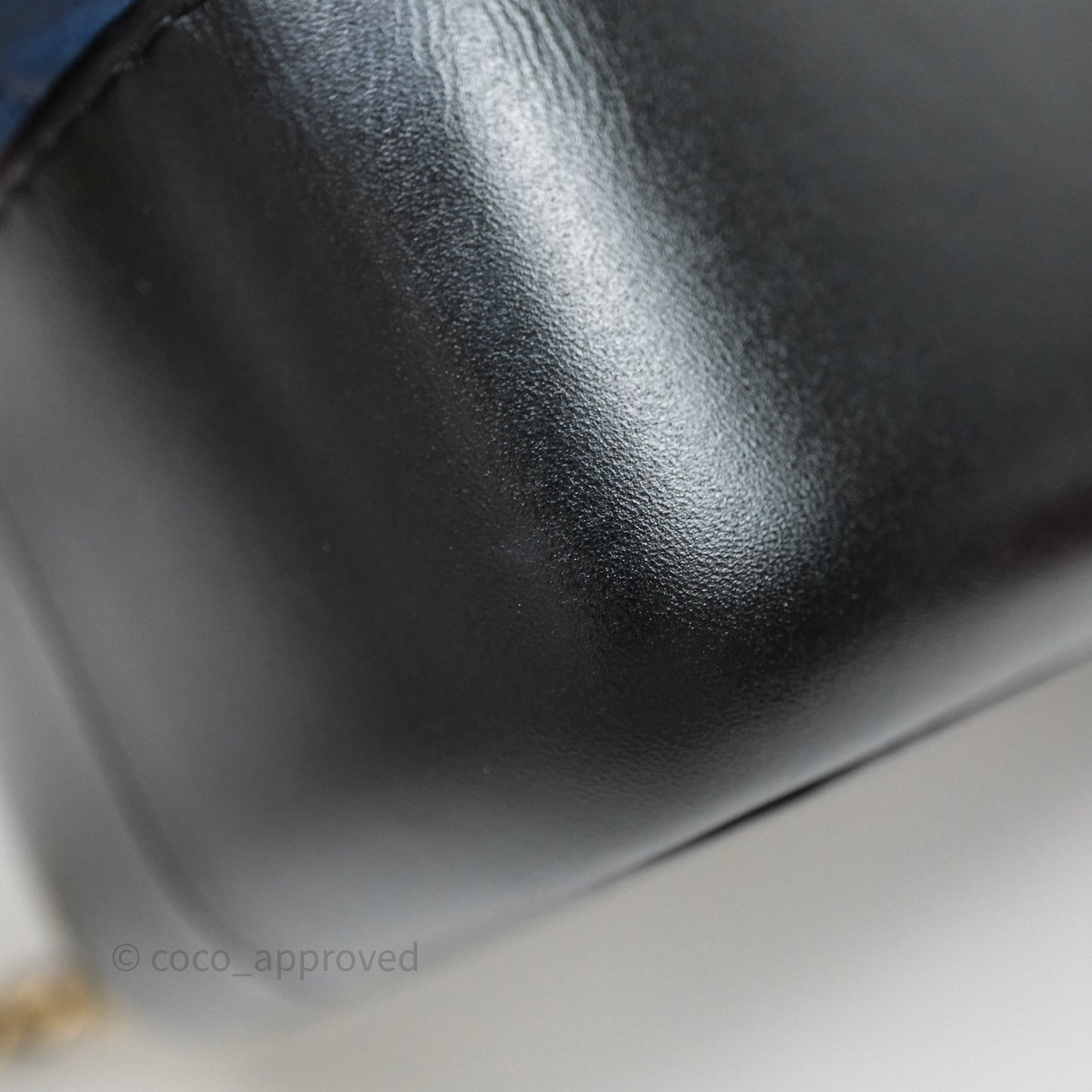 Chanel Small Gabrielle Backpack Quilted Navy Black Aged Calfskin