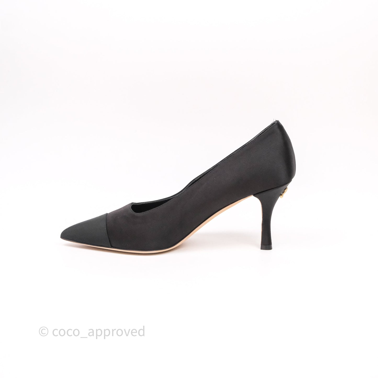 Chanel Classic Heels CC Black Size 39