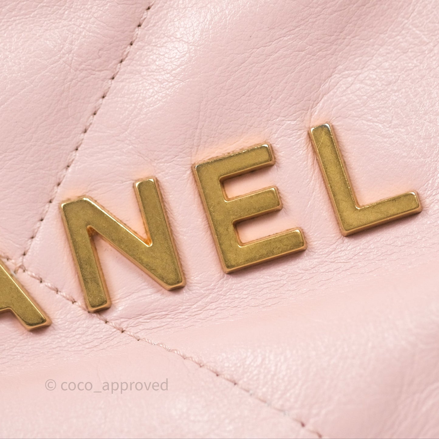 Chanel 22 Mini Bag Light Pink Crumpled Calfskin
