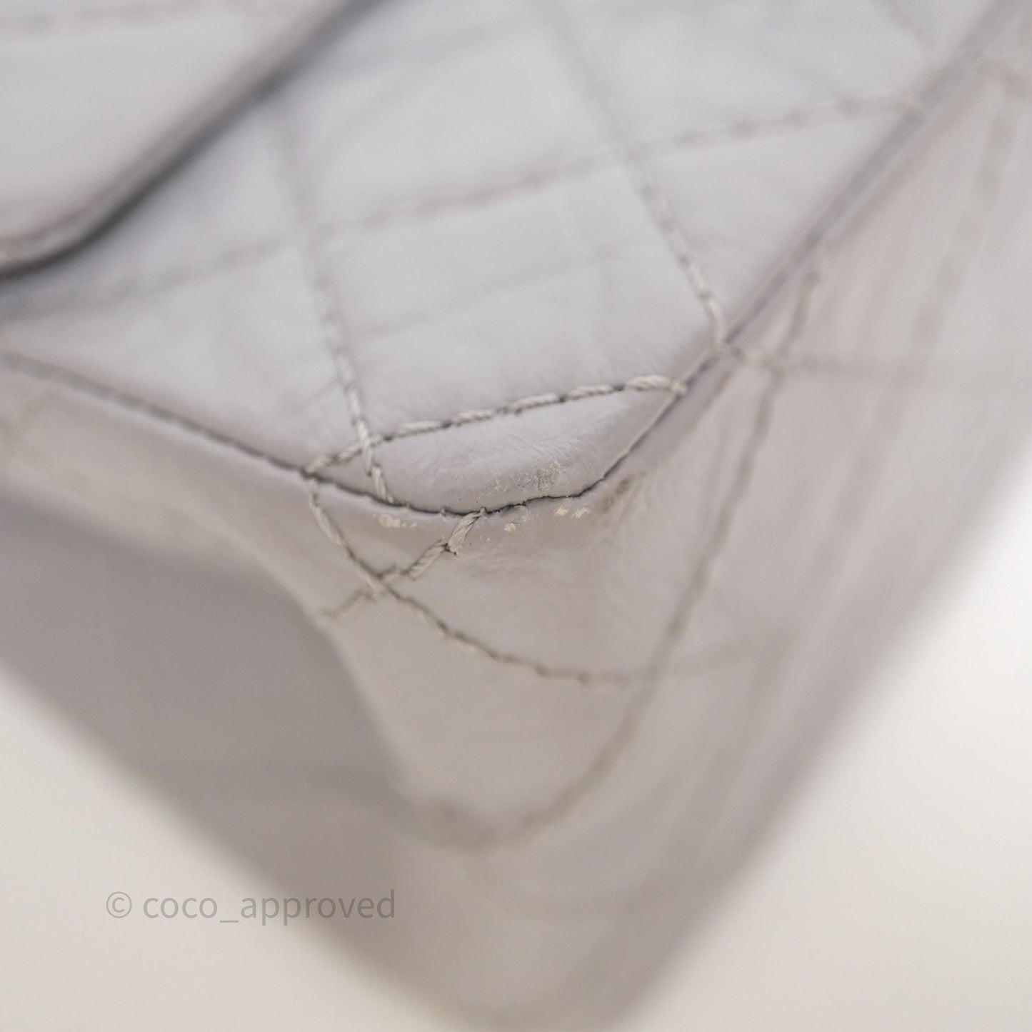 Chanel Mini Reissue 224 Grey Aged Calfskin Aged Gold Hardware