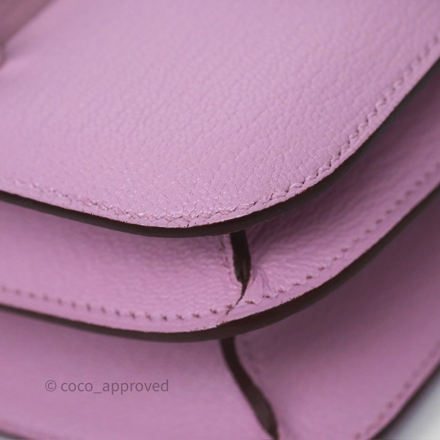Hermès Constance Mini 18cm Mauve Sylvestre X9 Chevre Mysore Palladium Hardware