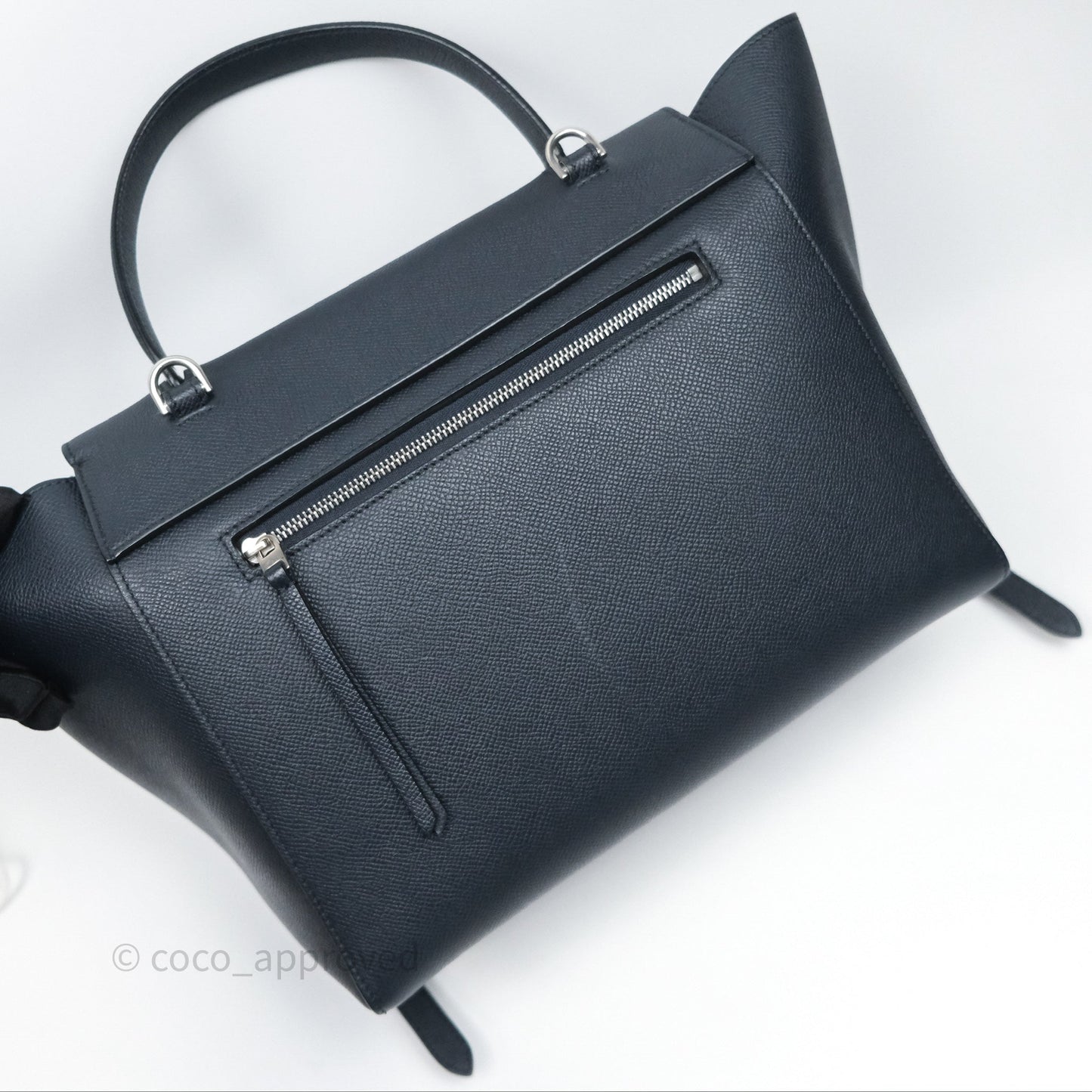 Celine Mini Belt Bag Navy Grained Calfskin Silver Hardware