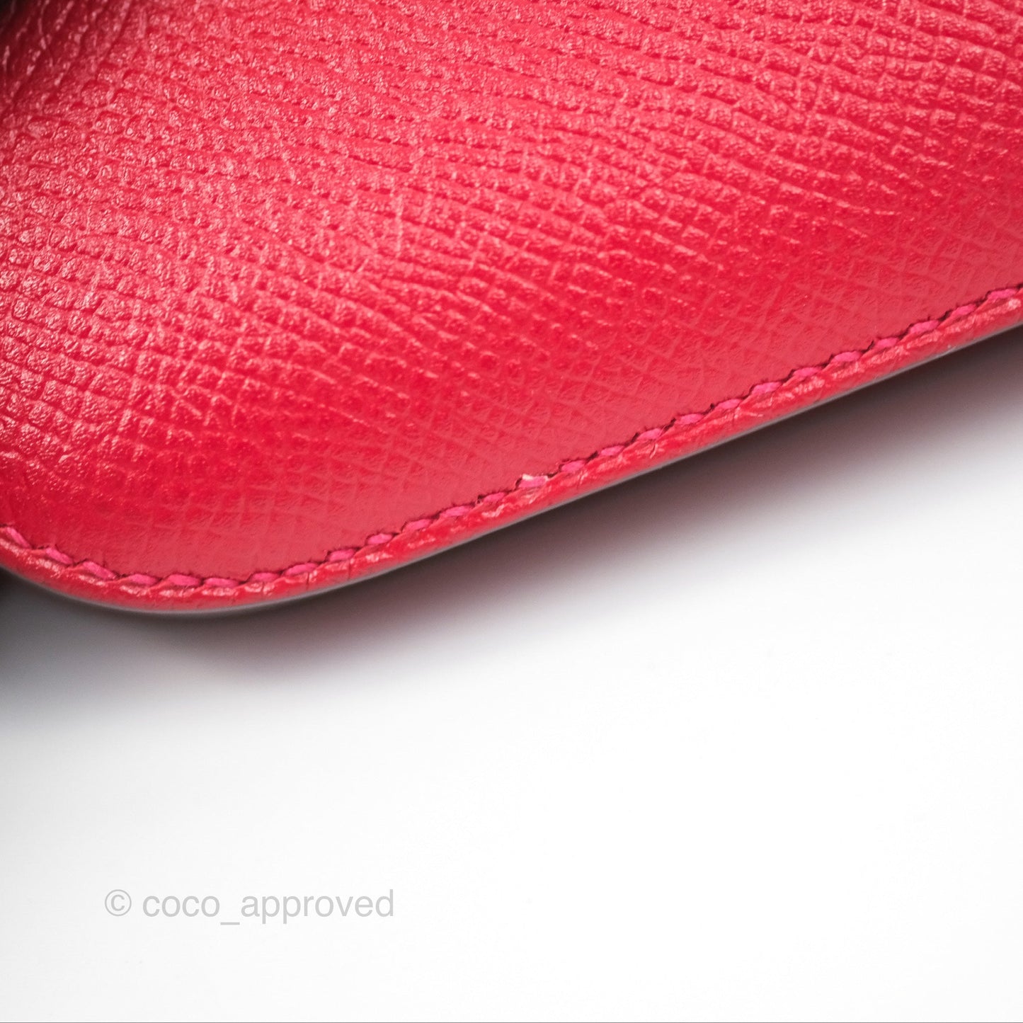 Hermès Constance Mini 18cm Red Epsom Gold Hardware