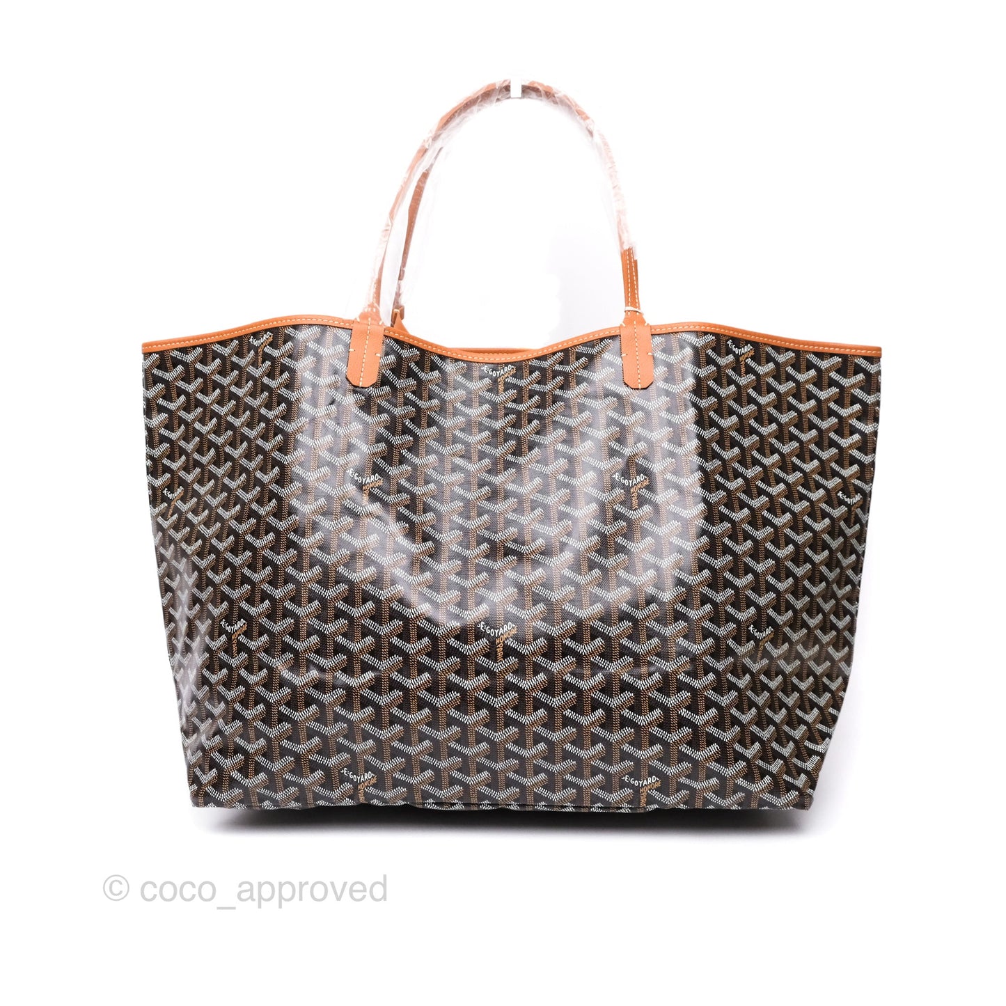 Goyard St. Louis Tote Bag GM Black/Tan