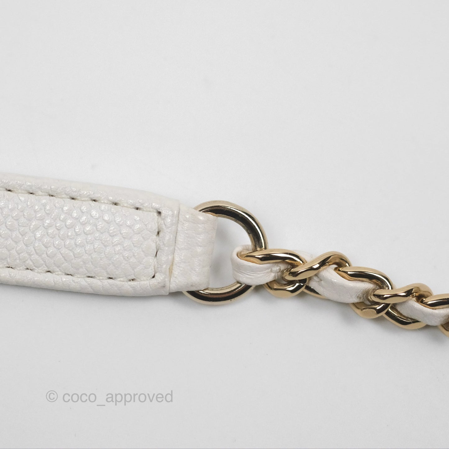 Chanel Quilted Small Business Affinity Flap White Caviar Gold Hardware