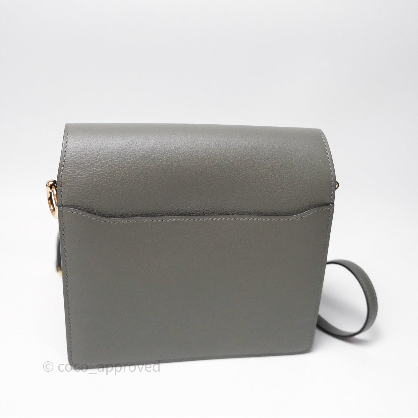 Hermès Roulis Mini 18 Gris Meyer 0L Evercolor Permabrass Hardware