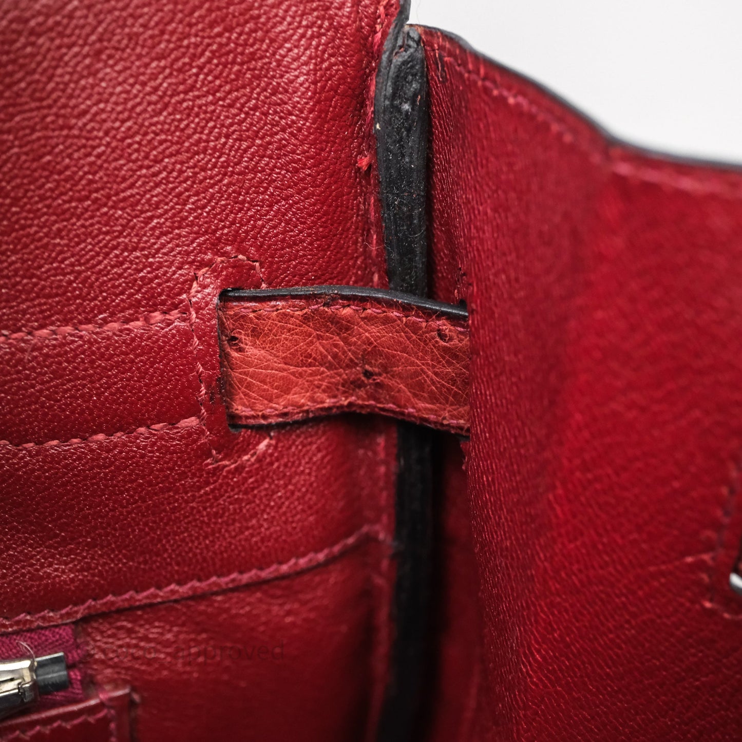 Hermès Birkin 35 Rouge H Ostrich Palladium Hardware