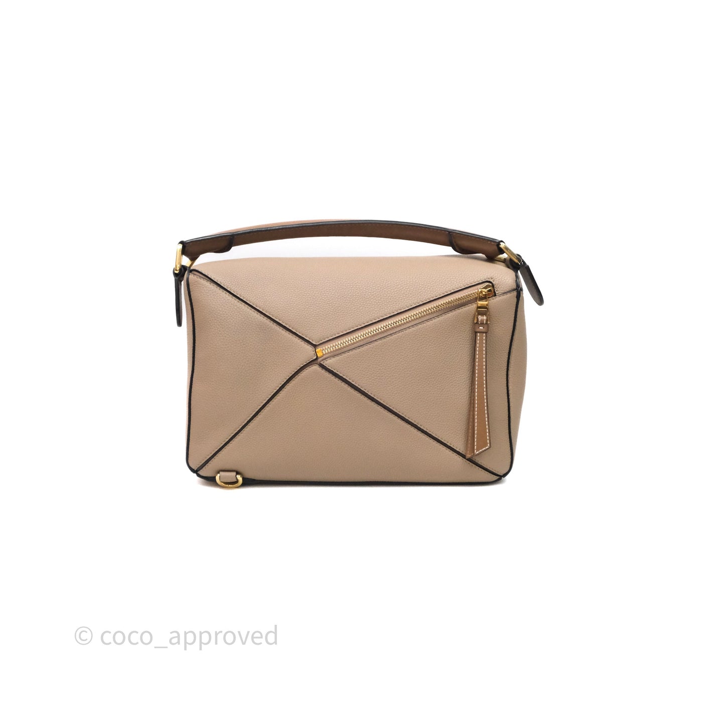 Loewe Medium Puzzle Bag Sand Mink Grained Calfskin