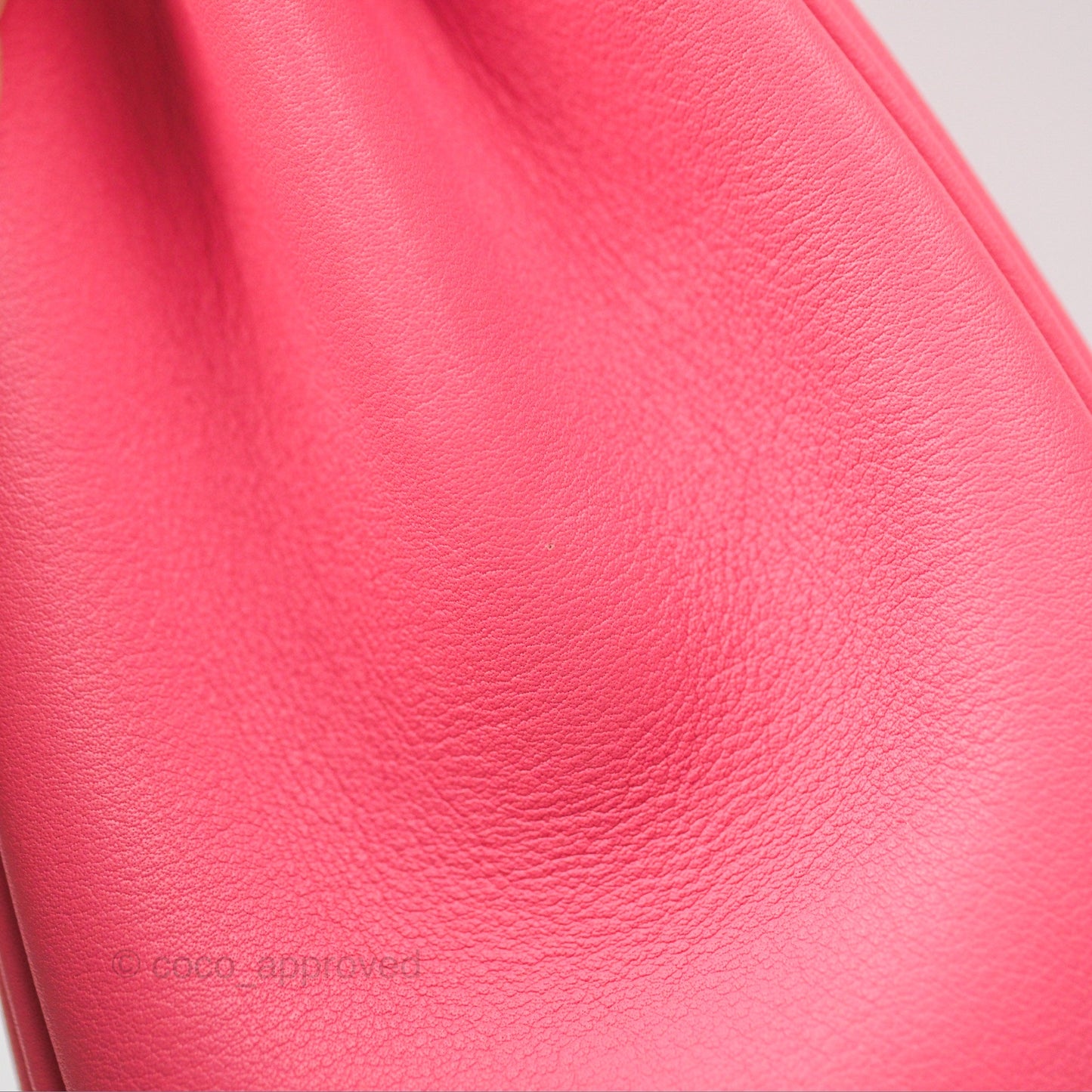 Hermès Retourne Kelly 25 Rose Azalee Swift Palladium Hardware