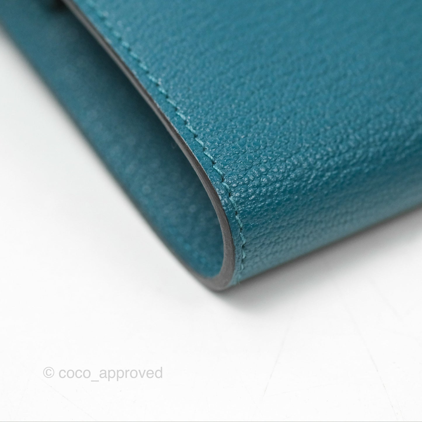 Hermès Kelly To Go Wallet Vert Bosphore Chevre Mysore Gold Hardware