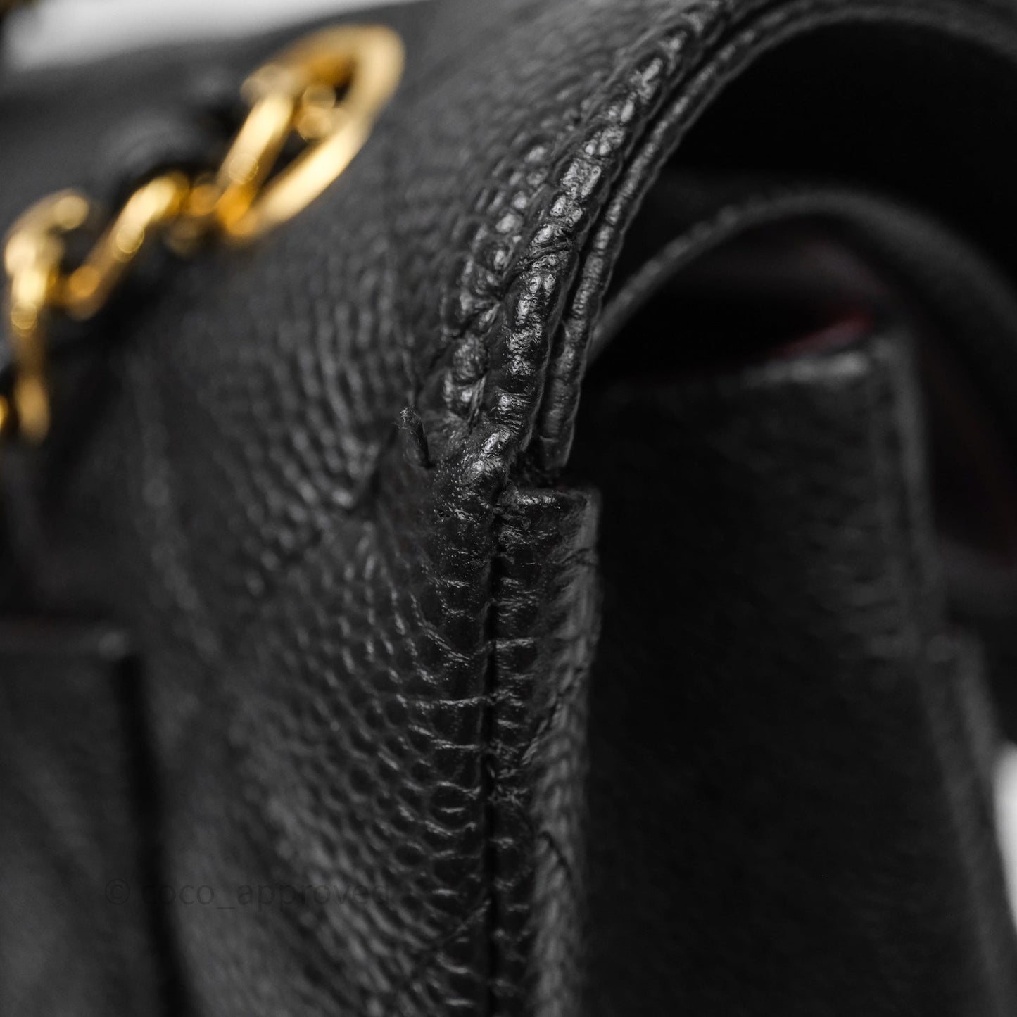 Chanel Small Classic Flap Quilted Black Caviar Gold Hardware