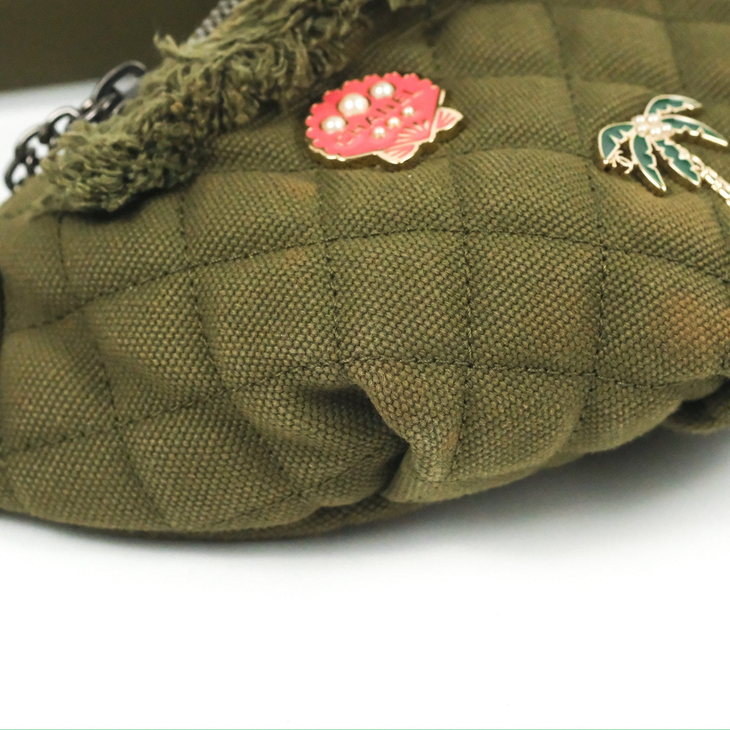 Chanel Coco Cuba Charms Waist Bag Khaki 17C