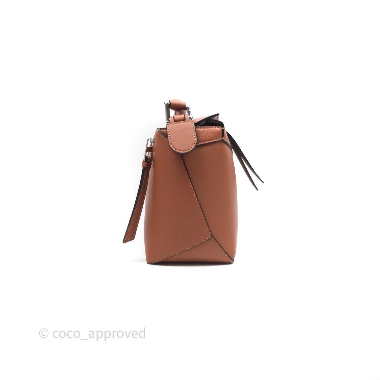 Loewe Small Puzzle Edge Bag in Tan Calfskin