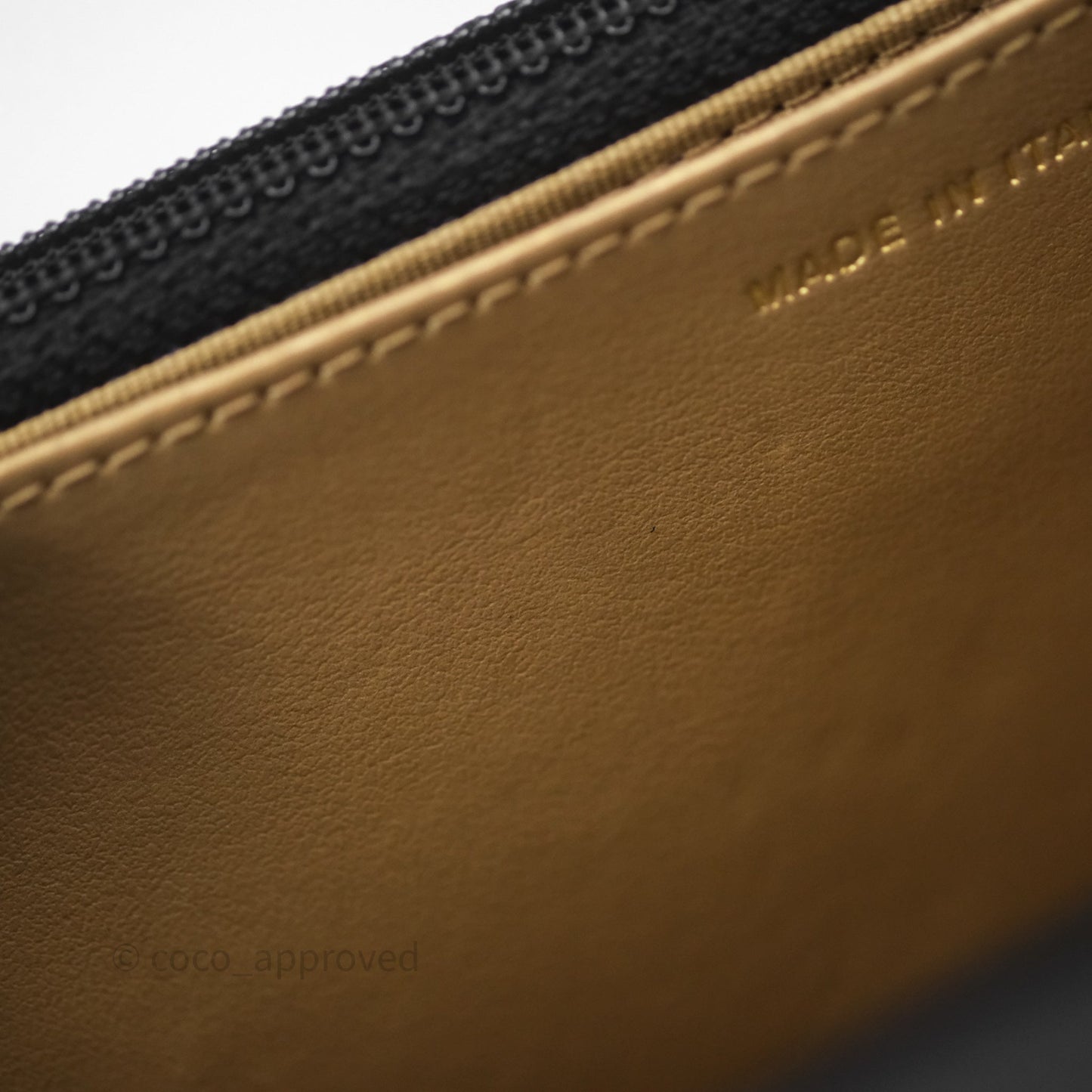 Chanel Quilted Pearl Crush Wallet on Chain WOC Black Lambskin Aged Gold Hardware