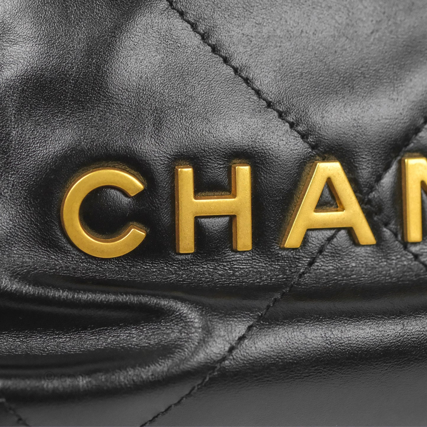 Chanel 22 Mini Bag Black Crumpled Calfskin