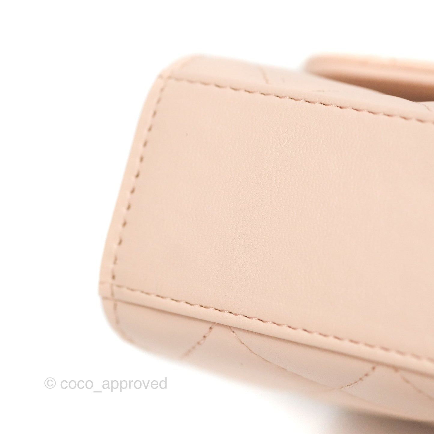 Chanel Mini Quilted Trendy CC Clutch With Chain Light Pink Lambskin Gold Hardware