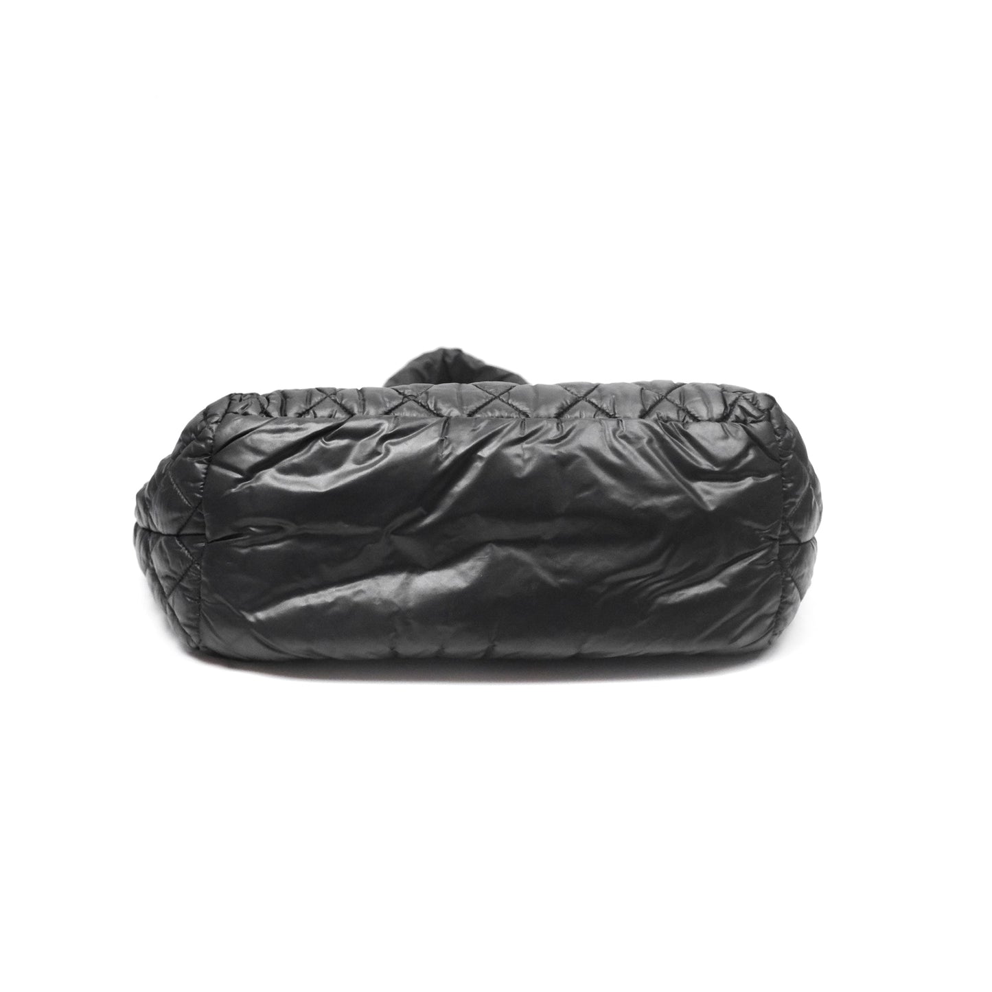 Chanel Coco Cocoon Tote Bag PM Black Nylon