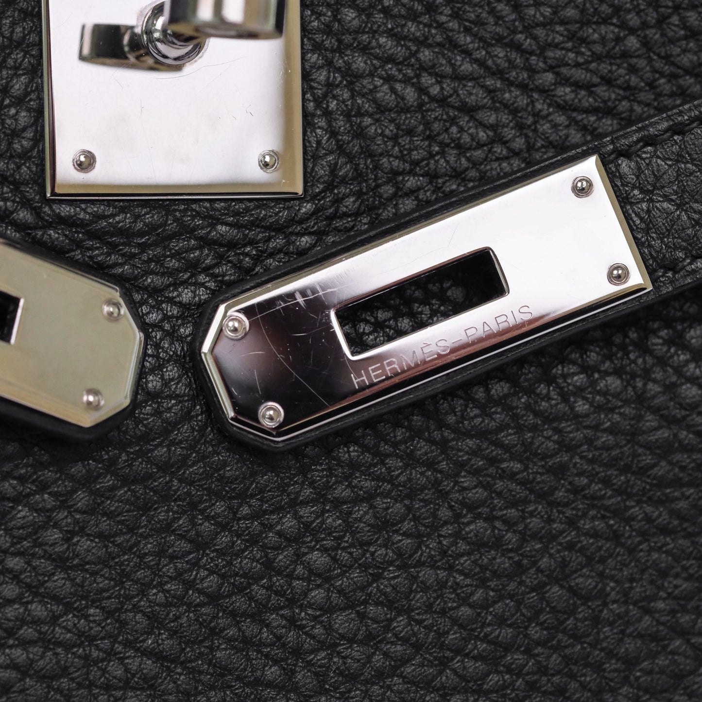 Hermès Kelly 28 Retourne Noir Black 89 Clemence Palladium Hardware