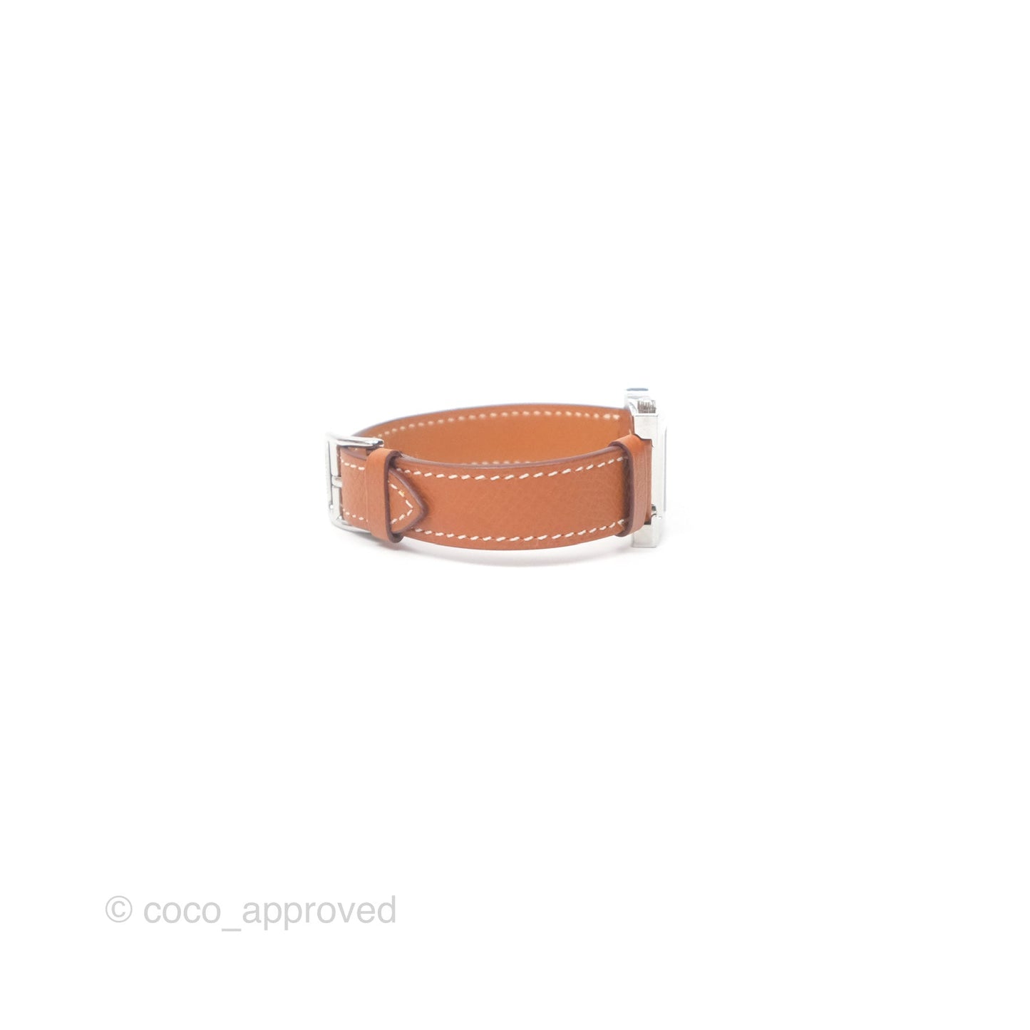 Hermès Heure H Watch Gold Epsom Palladium Hardware