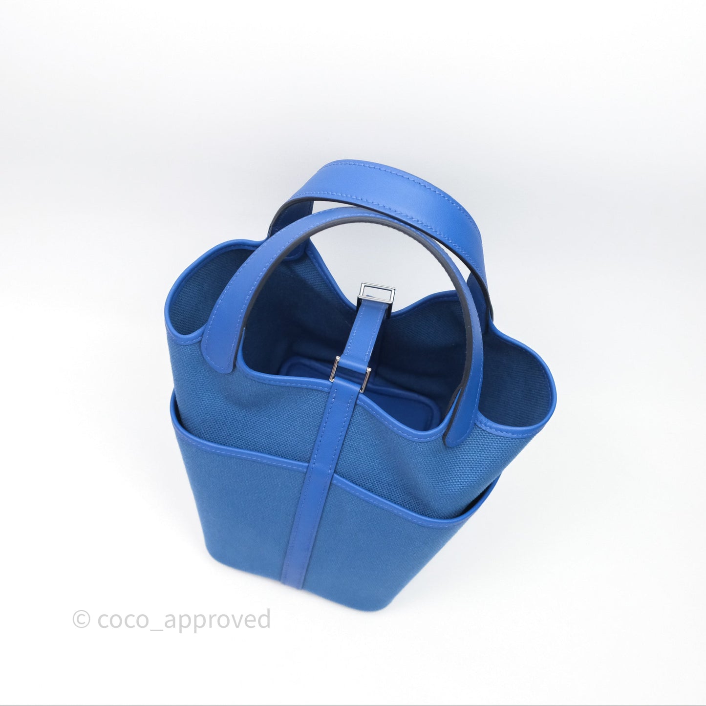 Hermes Picotin Lock 18 Cargo Pockets Bleu Royal Palladium Hardware