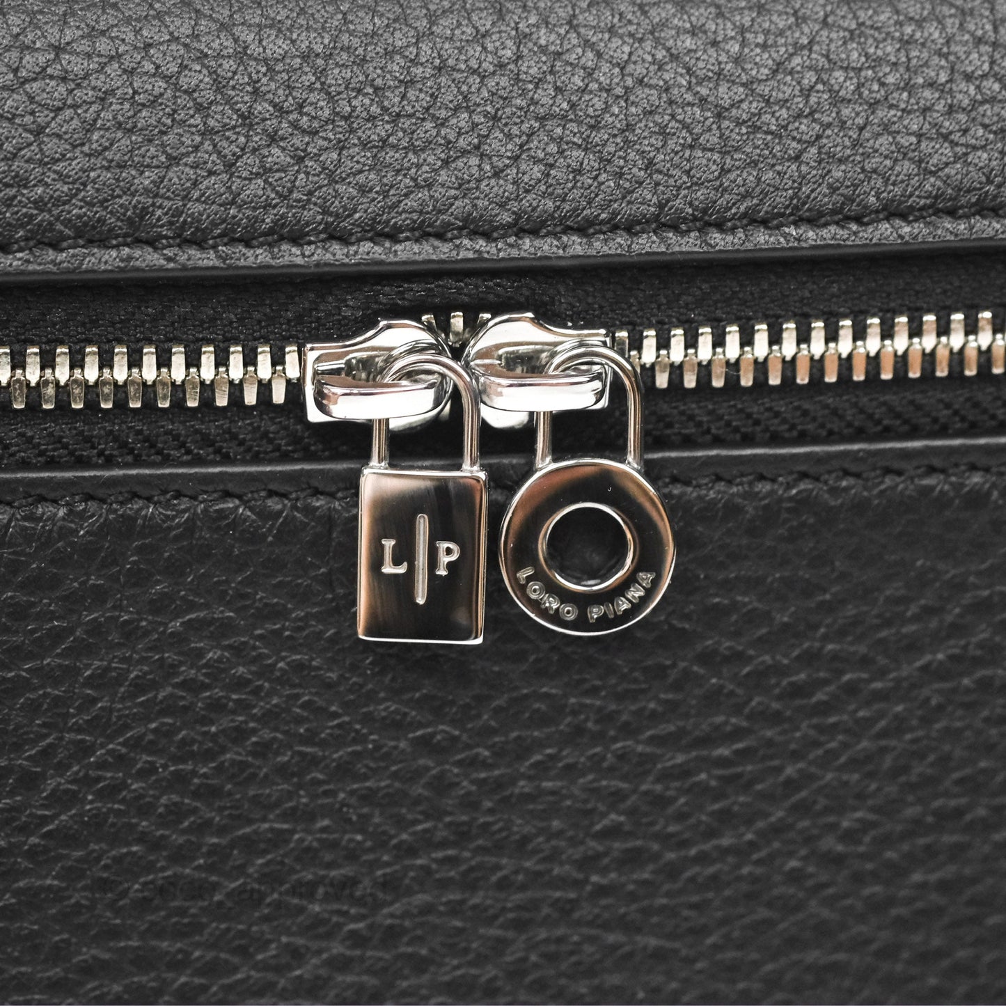 Loro Piana Extra Pocket L19 Black Grained Calfskin