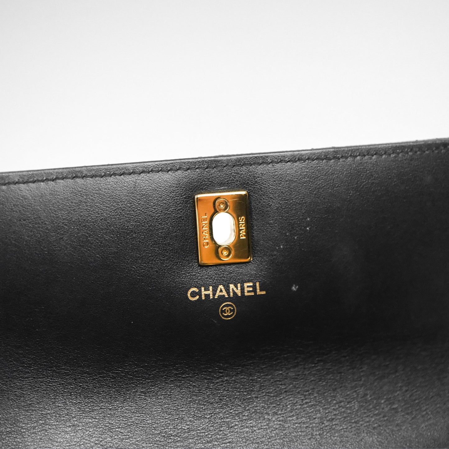 Chanel WOC Bag Charm Black Caviar Gold Hardware