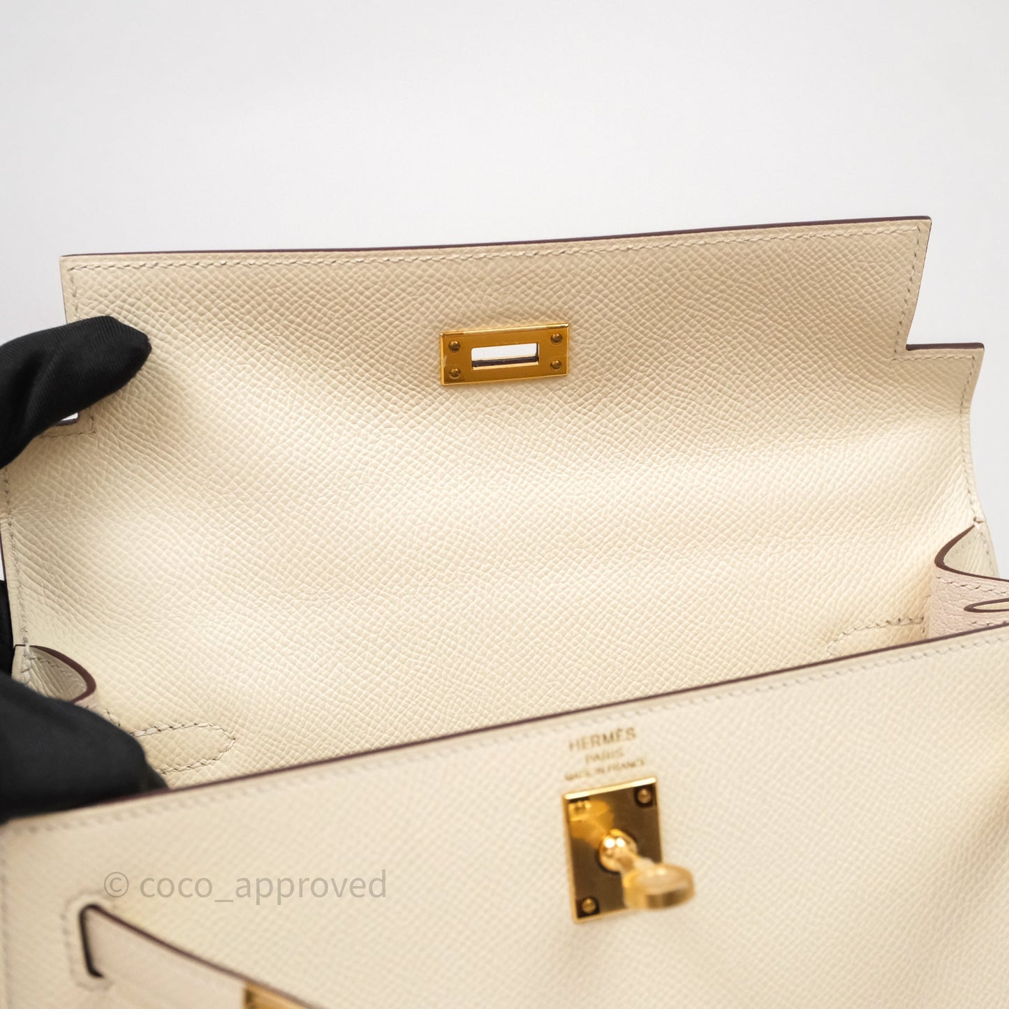 Hermès Kelly 25 Nata I2 Epsom Gold Hardware