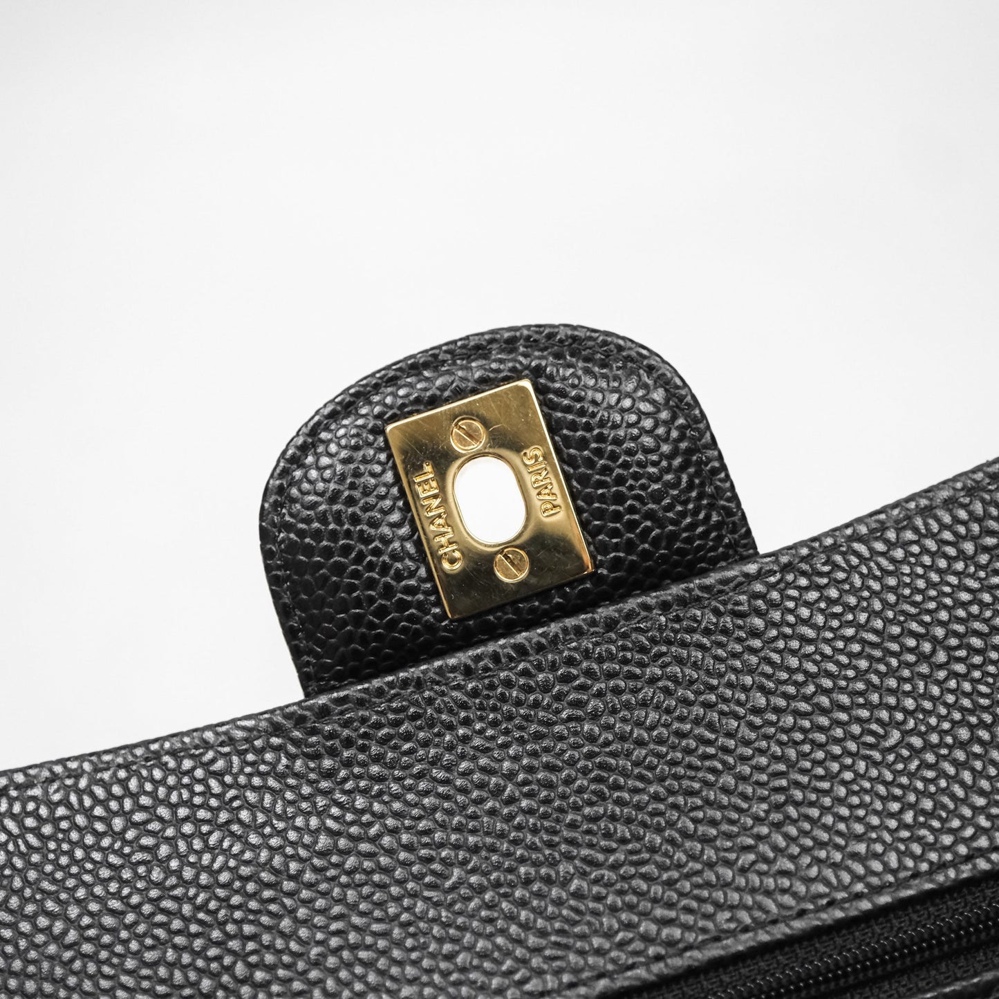 Chanel Small Classic Flap Quilted Black Caviar Gold Hardware