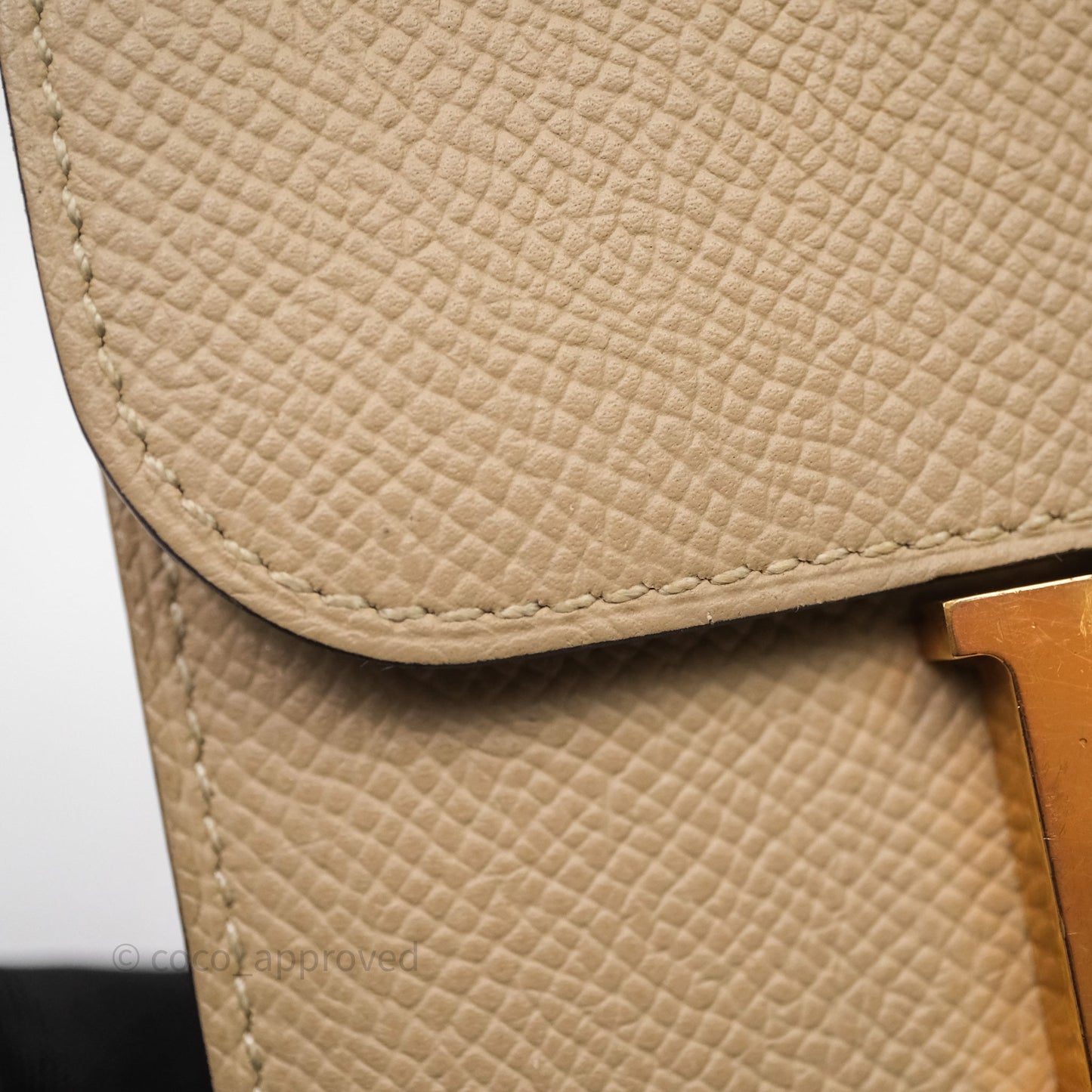 Hermès Constance Short Wallet Trench Epsom Gold Hardware