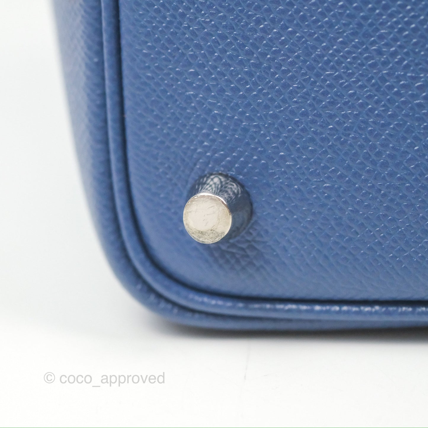 Hermès Tressage De Cuir Picotin Lock 18 Bleu Encre/Brique/Black Epsom Palladium Hardware