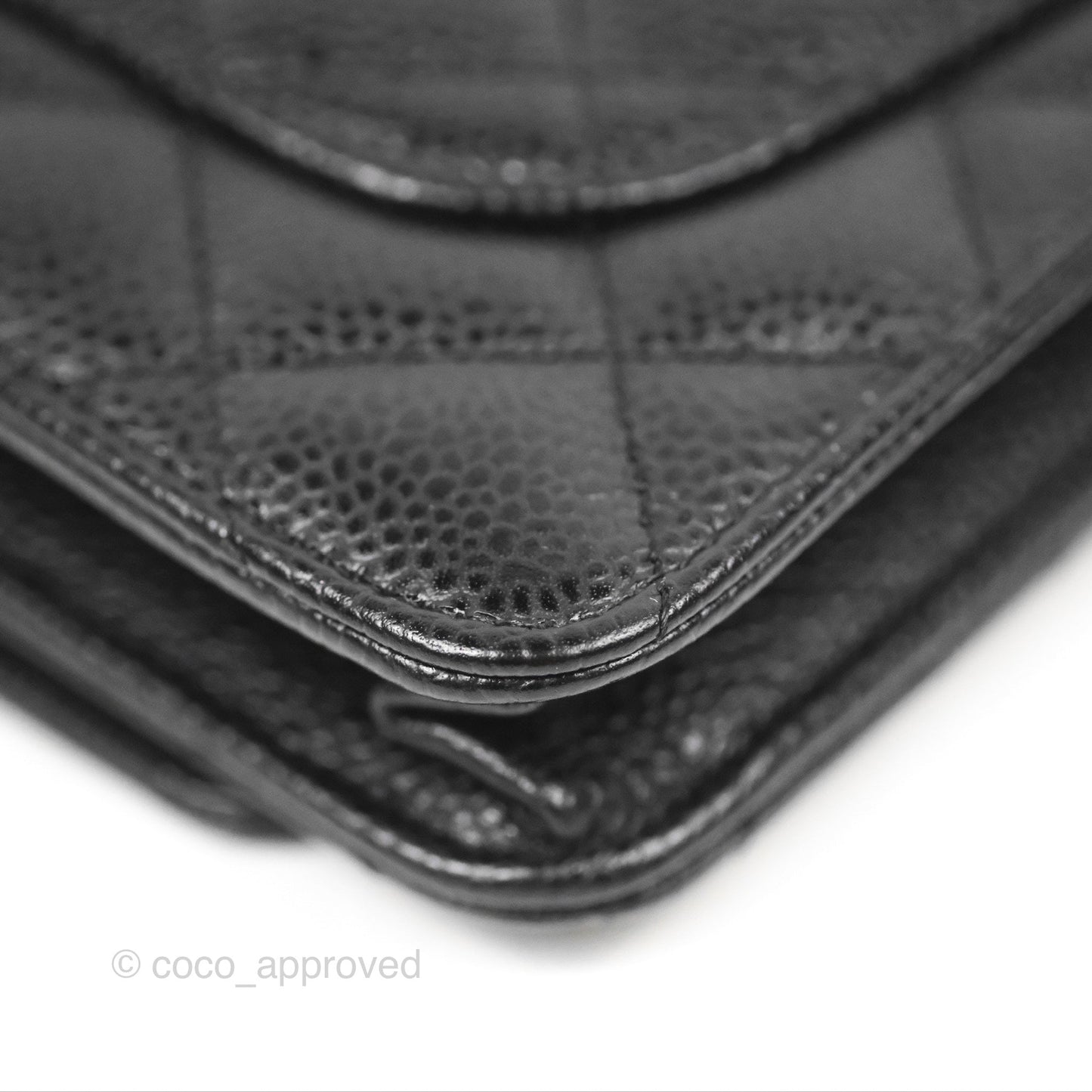Chanel Classic Quilted WOC Black Caviar Gold Hardware