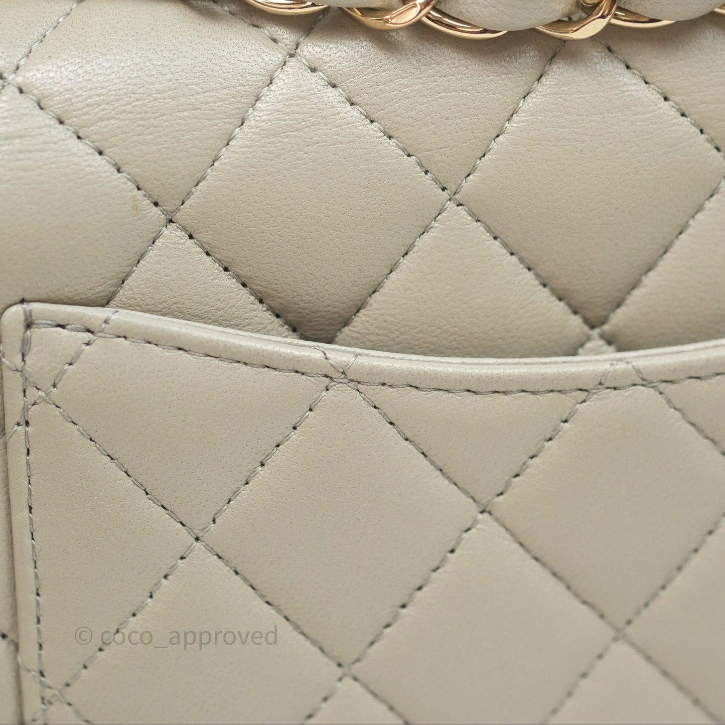 Chanel Mini Rectangular Quilted Sage Lambskin Gold Hardware