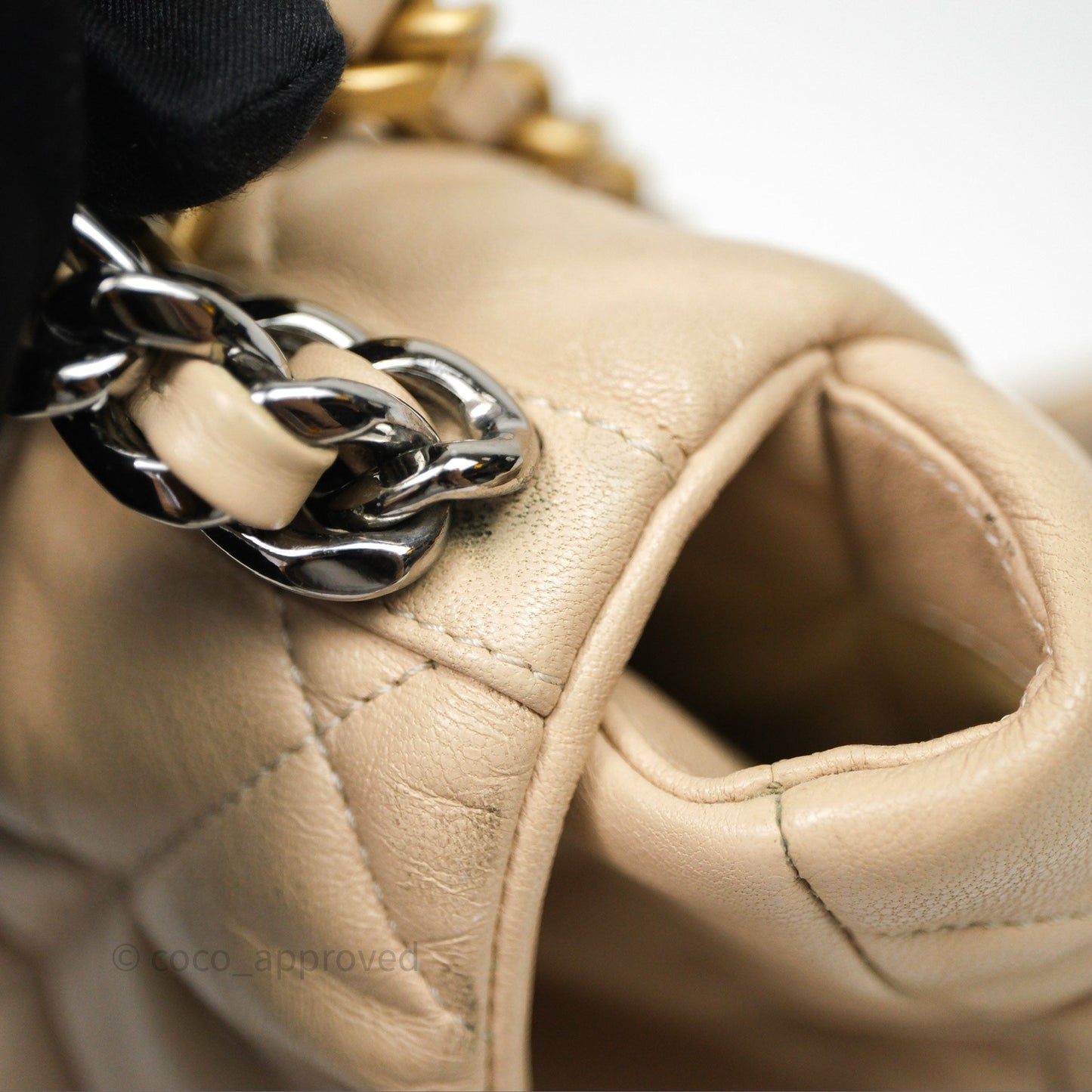 Chanel 19 Small Beige Mixed Hardware