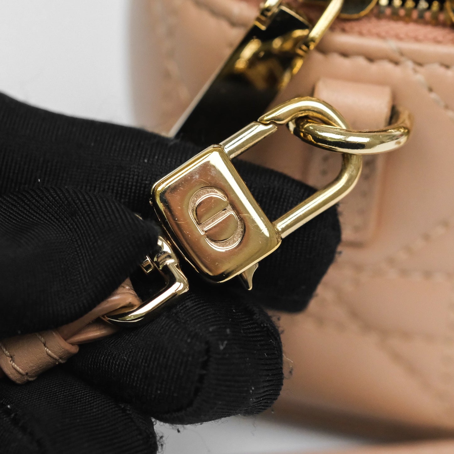 Dior Micro Lady Dior Vanity Case Rose Des Vents Pink Cannage Lambskin