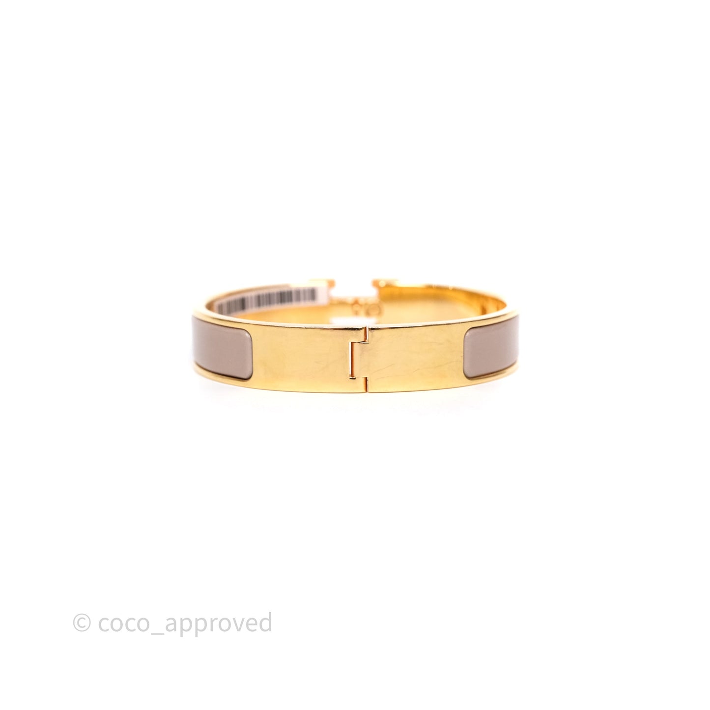Hermès Clic H Bracelet Marron Glace Gold Hardware