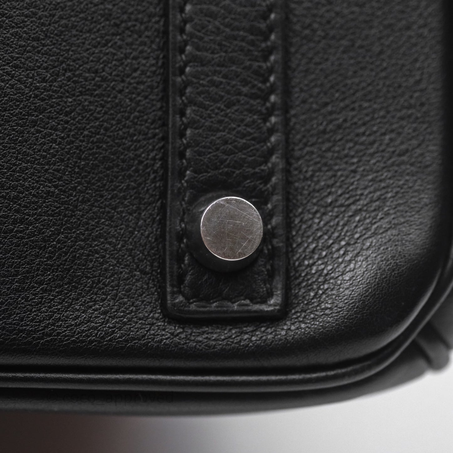 Hermès Birkin 30 Noir 89 Evergrain Palladium Hardware