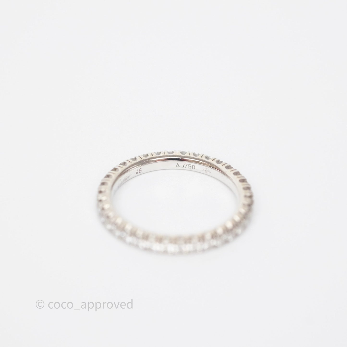 Cartier Diamonds Ring White Gold Size 46