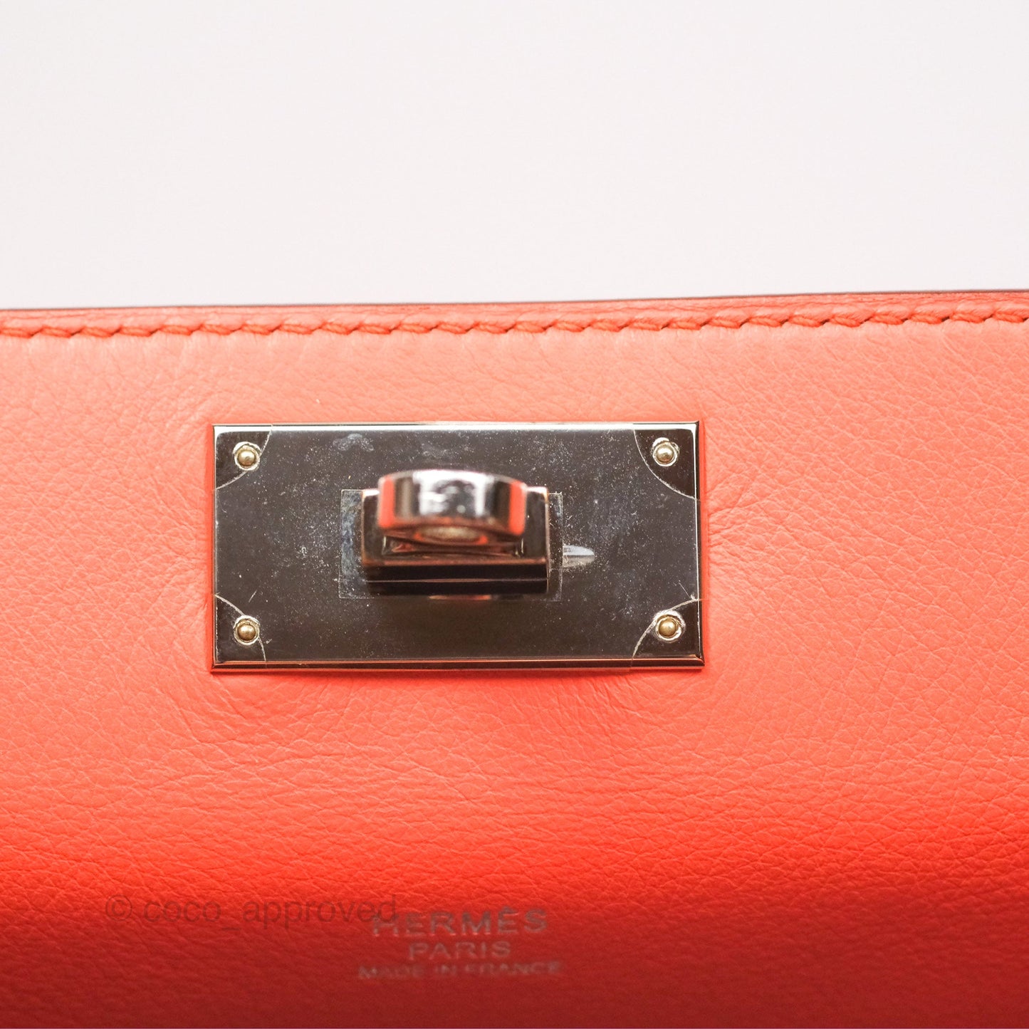 Hermès ToolBox 20 Mangue Evercolor Palladium Hardware