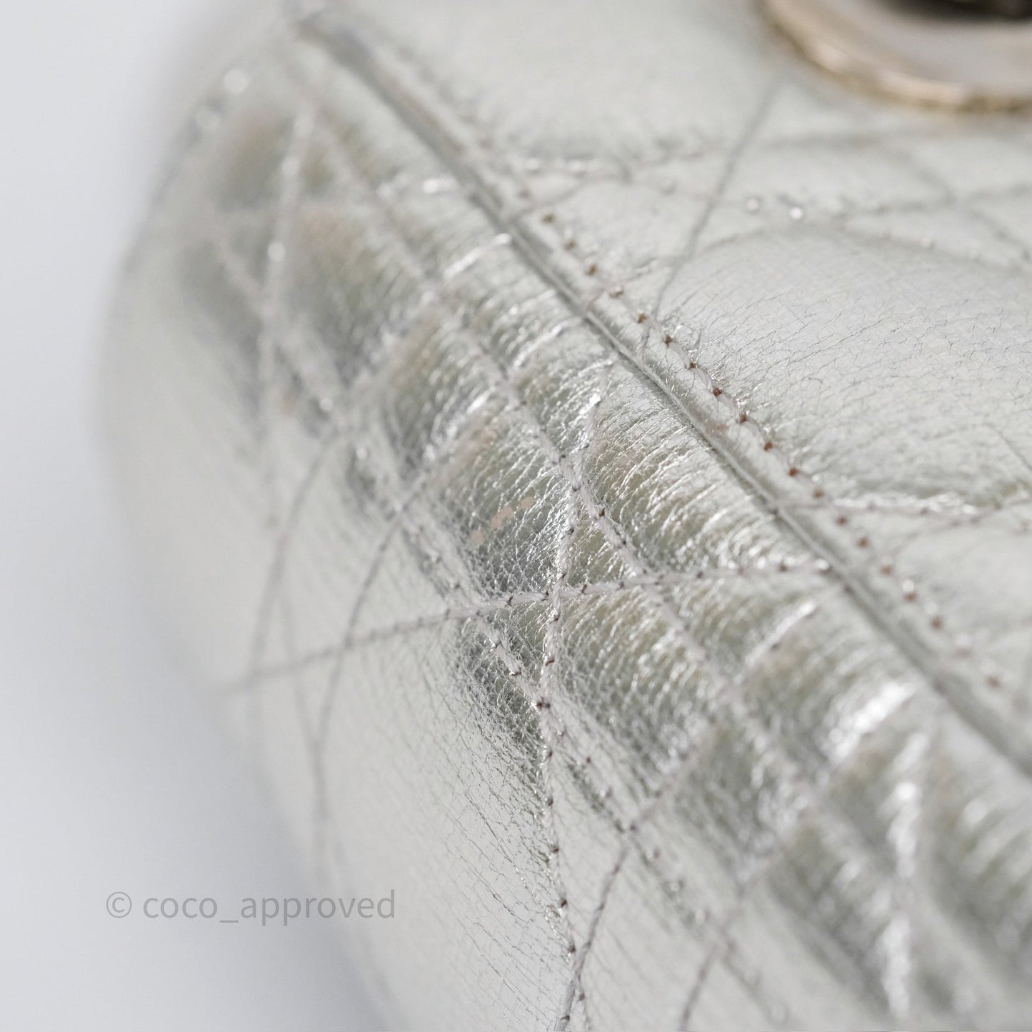 Dior My ABCDior Lady Dior Metallic Silver Cannage