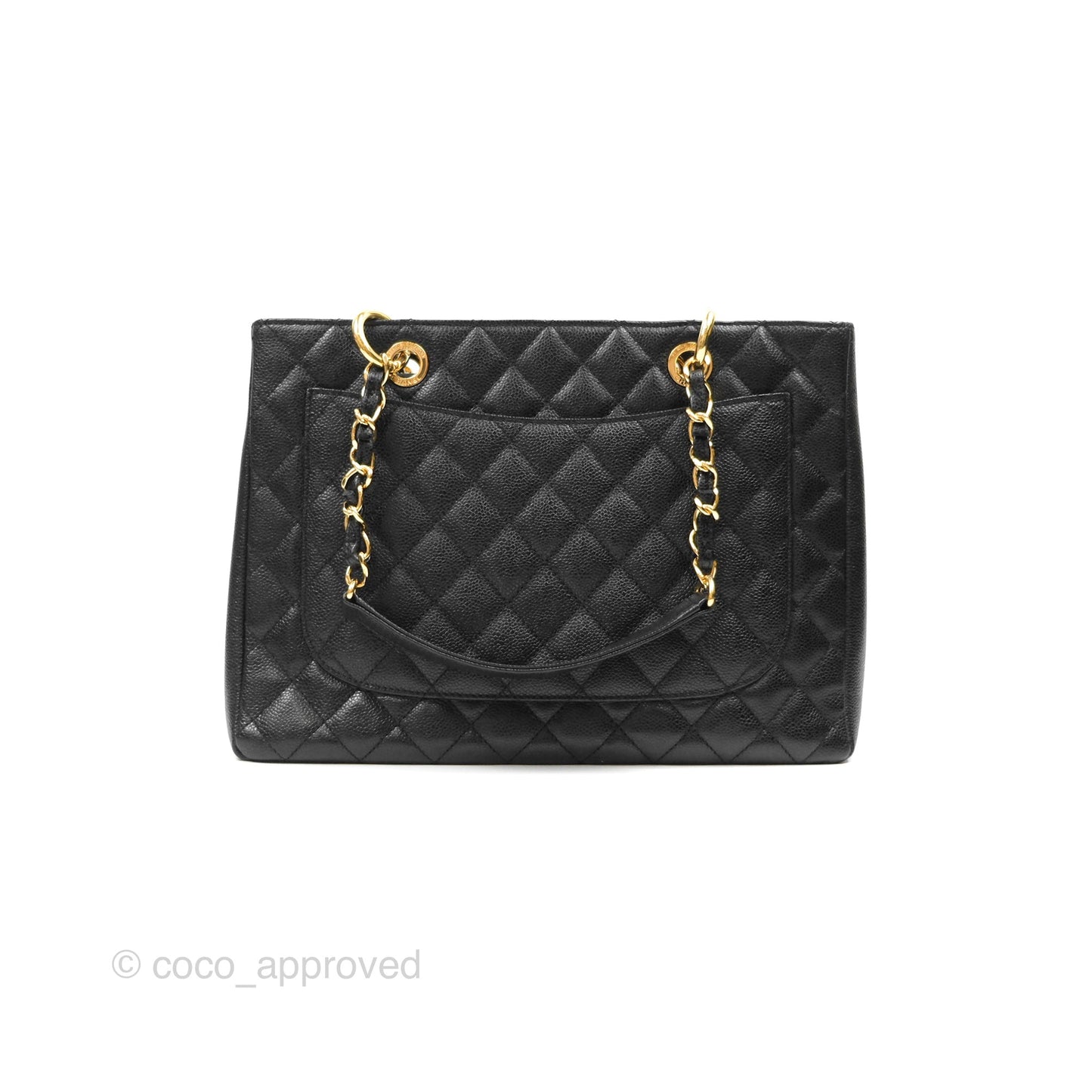 Chanel GST Black Caviar Gold Hardware