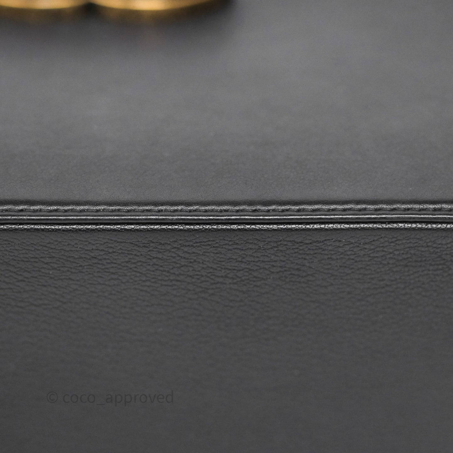 Chanel Coco Curve Vanity Black Calfskin & Goatskin Antique Gold Hardware