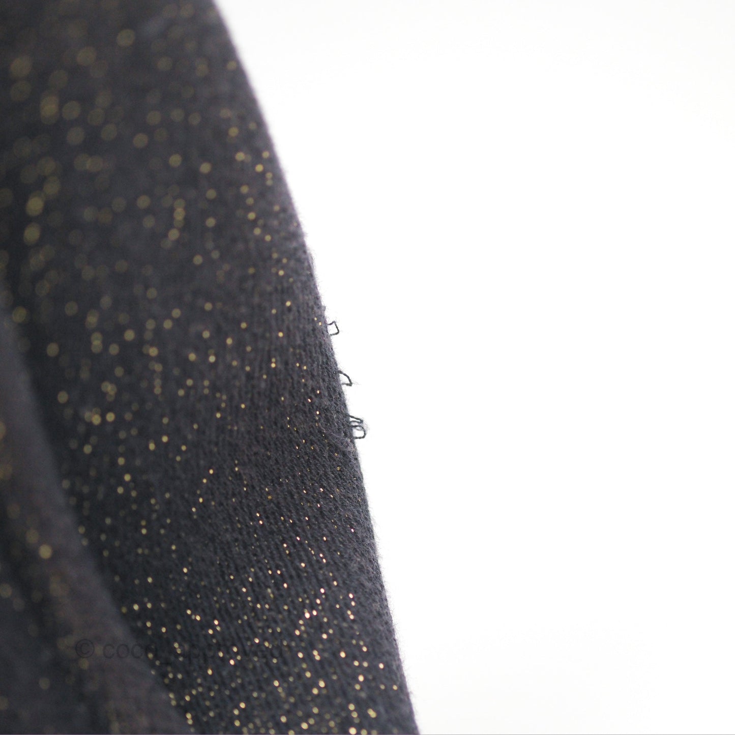 Chanel Medium Deauville Tote Navy Glitter Canvas Gold Hardware