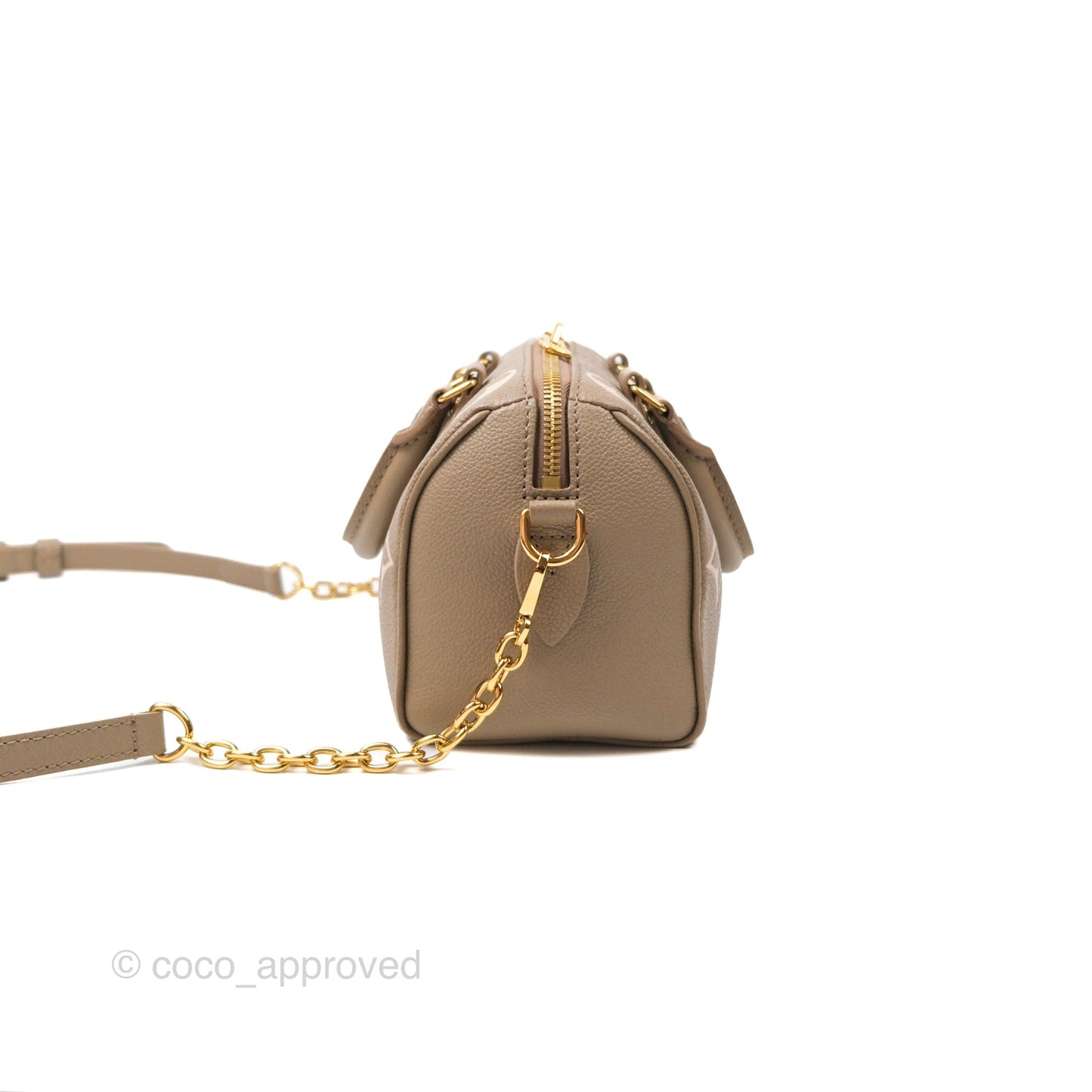 Louis Vuitton Speedy Bandoulière 20 Monogram Empreinte Tourterelle/Cream
