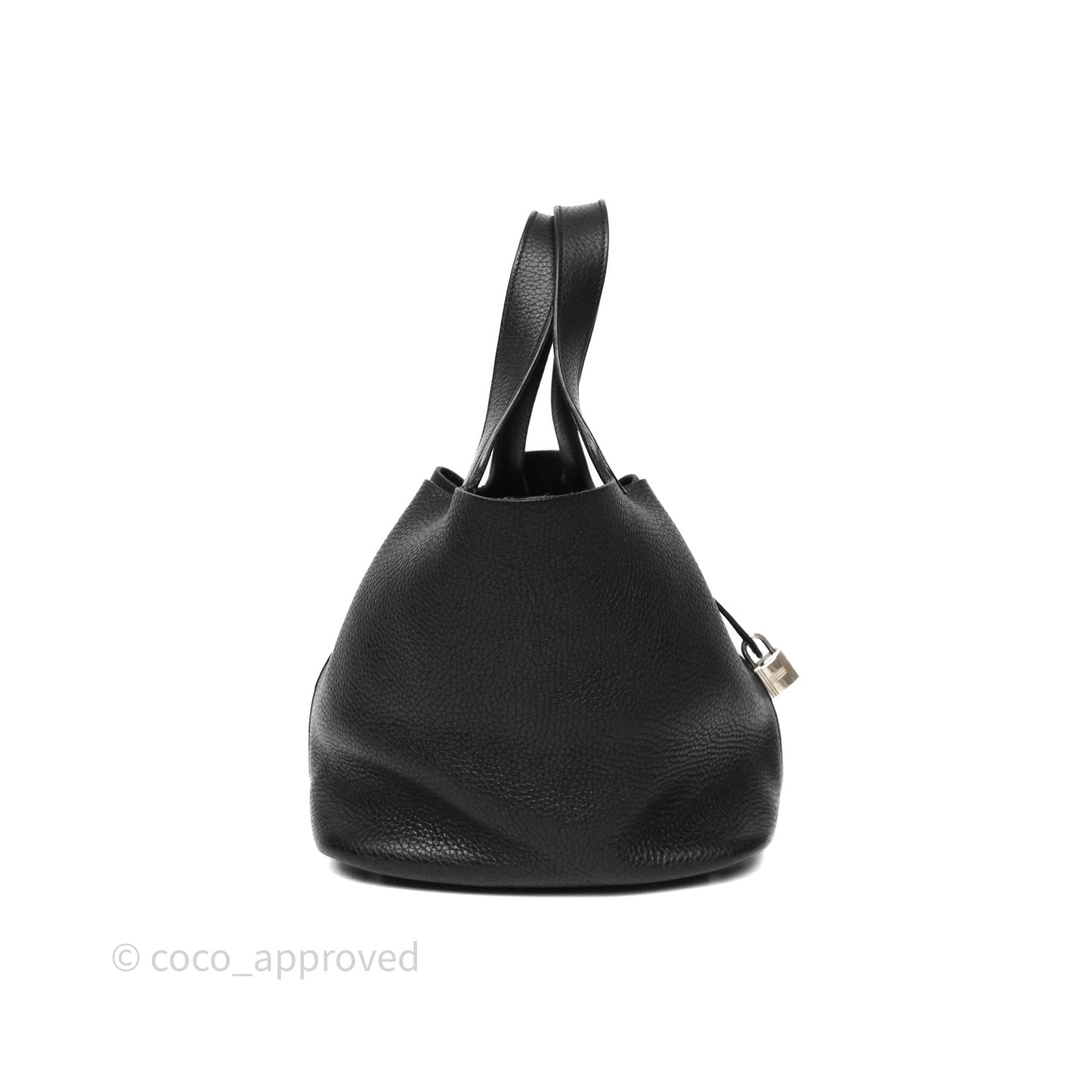 Hermès Picotin 22 Black Noir 89 Clemence Palladium Hardware