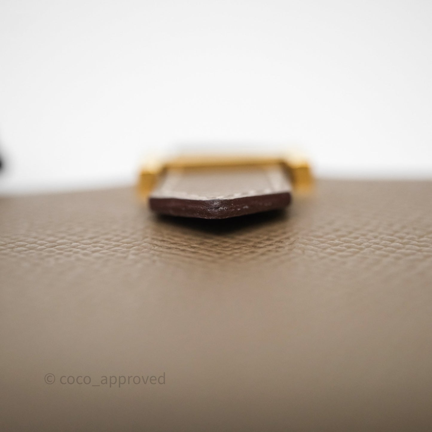 Hermès Bearn Compact Wallet Etoupe Epsom Gold Hardware
