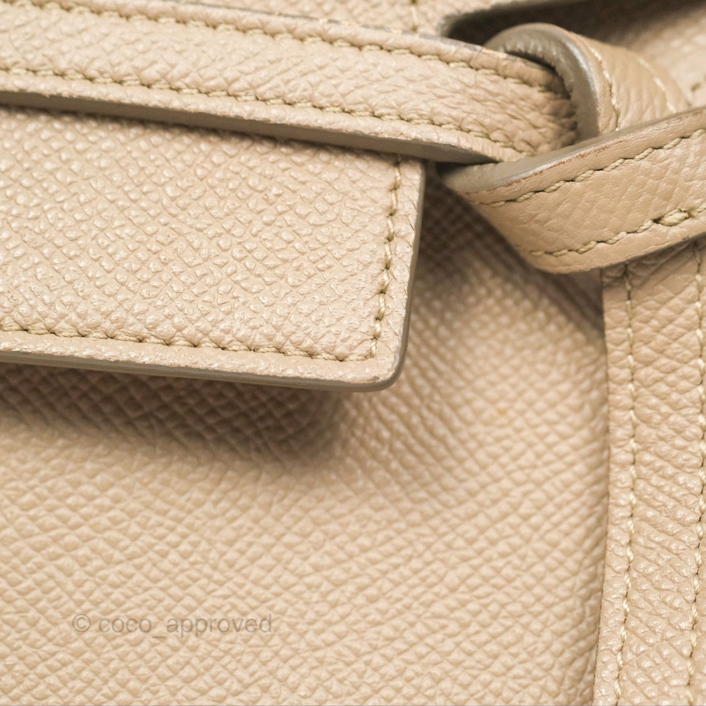 Celine Nano Belt Bag Light Taupe Grained Calfskin Gold Hardware