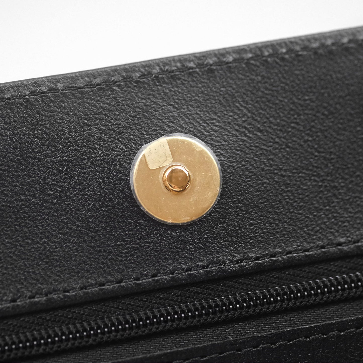 Chanel Quilted Classic Wallet on Chain WOC Black Lambskin Gold Hardware