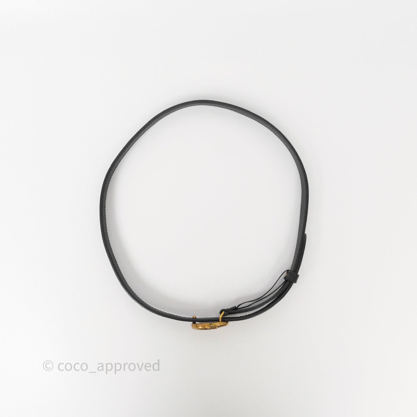 Gucci Double GG 20mm Belt 75 30 Black Calfskin